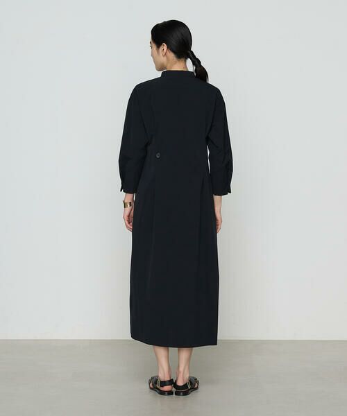 COMME CA COMFORT / コムサ・コンフォート（Lサイズ） ロング・マキシ丈ワンピース | 〔 +サイズ 〕 ストレッチタフタ シャツドレス | 詳細5