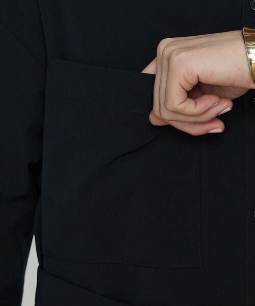 COMME CA COMFORT / コムサ・コンフォート（Lサイズ） ロング・マキシ丈ワンピース | 〔 +サイズ 〕 ストレッチタフタ シャツドレス | 詳細7