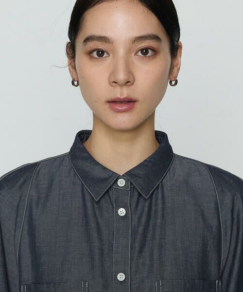 COMME CA COMFORT / コムサ・コンフォート（Lサイズ） シャツ・ブラウス | 〔 +サイズ 〕 オトナシャンブレー たっぷりシャツ | 詳細7