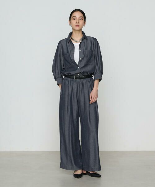 COMME CA COMFORT / コムサ・コンフォート（Lサイズ） シャツ・ブラウス | 〔 +サイズ 〕 オトナシャンブレー たっぷりシャツ | 詳細2