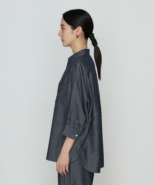 COMME CA COMFORT / コムサ・コンフォート（Lサイズ） シャツ・ブラウス | 〔 +サイズ 〕 オトナシャンブレー たっぷりシャツ | 詳細5