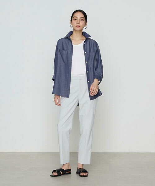 COMME CA COMFORT / コムサ・コンフォート（Lサイズ） シャツ・ブラウス | 〔 +サイズ 〕 オトナシャンブレー たっぷりシャツ | 詳細12