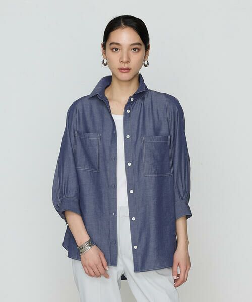 COMME CA COMFORT / コムサ・コンフォート（Lサイズ） シャツ・ブラウス | 〔 +サイズ 〕 オトナシャンブレー たっぷりシャツ | 詳細14