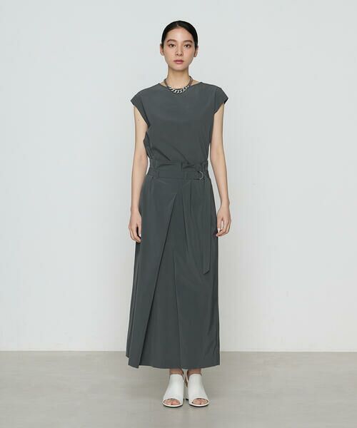 COMME CA COMFORT / コムサ・コンフォート（Lサイズ） カットソー | 〔 +サイズ 〕 【セットアップ対応】ナイロン2WAYストレッチ ノースリーブプルオーバー | 詳細1