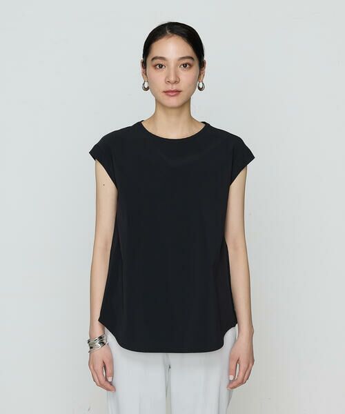 COMME CA COMFORT / コムサ・コンフォート（Lサイズ） カットソー | 〔 +サイズ 〕 【セットアップ対応】ナイロン2WAYストレッチ ノースリーブプルオーバー | 詳細9