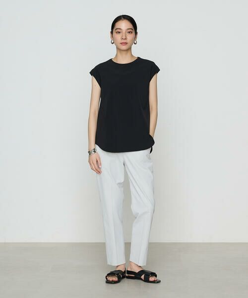 COMME CA COMFORT / コムサ・コンフォート（Lサイズ） カットソー | 〔 +サイズ 〕 【セットアップ対応】ナイロン2WAYストレッチ ノースリーブプルオーバー | 詳細6