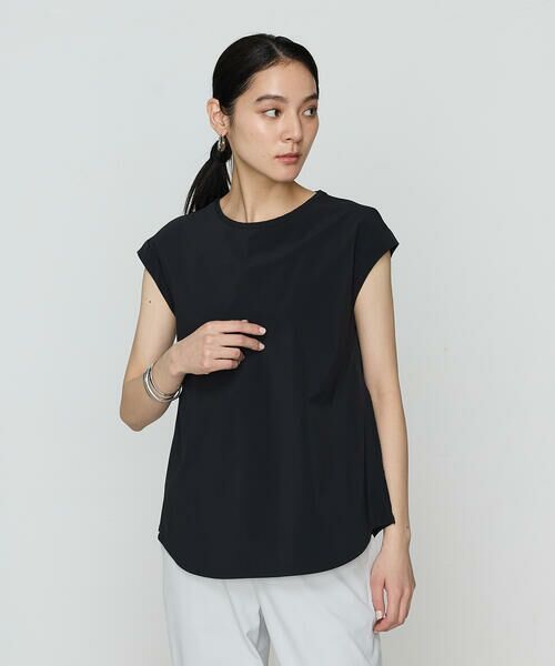 COMME CA COMFORT / コムサ・コンフォート（Lサイズ） カットソー | 〔 +サイズ 〕 【セットアップ対応】ナイロン2WAYストレッチ ノースリーブプルオーバー | 詳細8