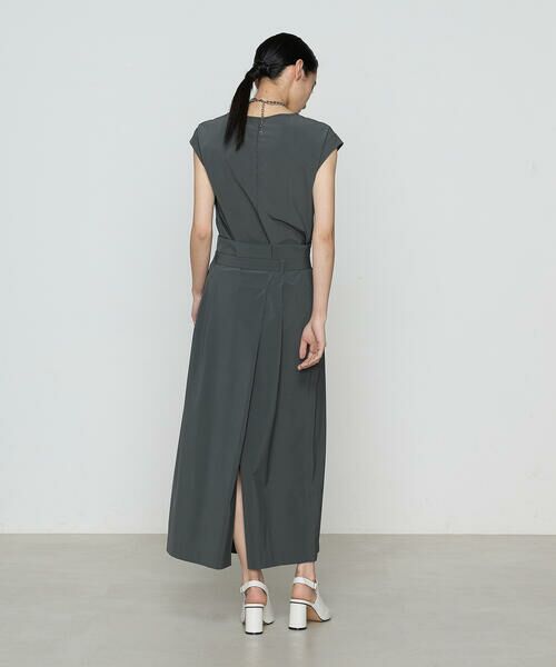 COMME CA COMFORT / コムサ・コンフォート（Lサイズ） ロング・マキシ丈スカート | 〔 +サイズ 〕 【セットアップ対応】ナイロン2WAYストレッチ ラップ風スカート | 詳細2