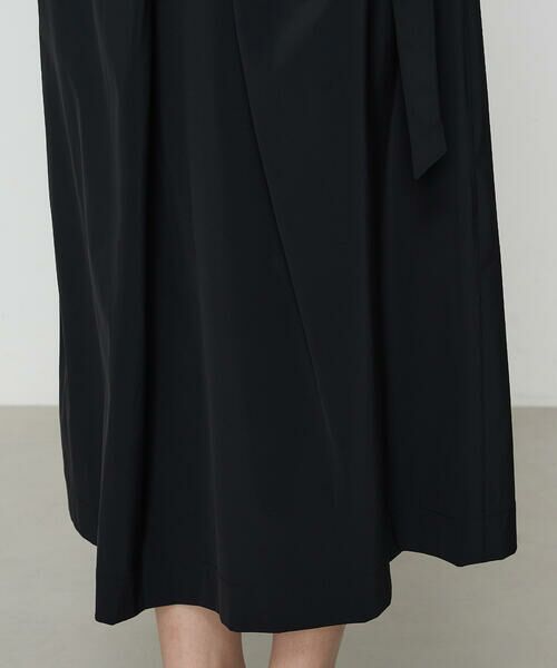 COMME CA COMFORT / コムサ・コンフォート（Lサイズ） ロング・マキシ丈スカート | 〔 +サイズ 〕 【セットアップ対応】ナイロン2WAYストレッチ ラップ風スカート | 詳細18