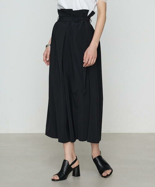 COMME CA COMFORT / コムサ・コンフォート（Lサイズ） ロング・マキシ丈スカート | 〔 +サイズ 〕 【セットアップ対応】ナイロン2WAYストレッチ ラップ風スカート | 詳細10