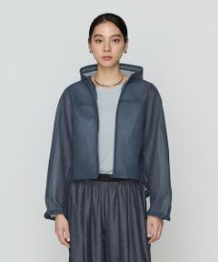 COMME CA COMFORT / コムサ・コンフォート（Lサイズ） ブルゾン | 〔 +サイズ 〕 ラッセルメッシュダンボール シアーブルゾン