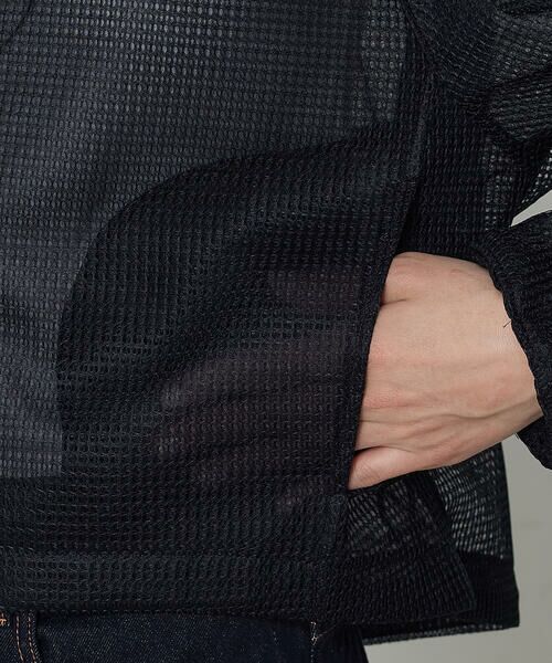 COMME CA COMFORT / コムサ・コンフォート（Lサイズ） ブルゾン | 〔 +サイズ 〕 ラッセルメッシュダンボール シアーブルゾン | 詳細14