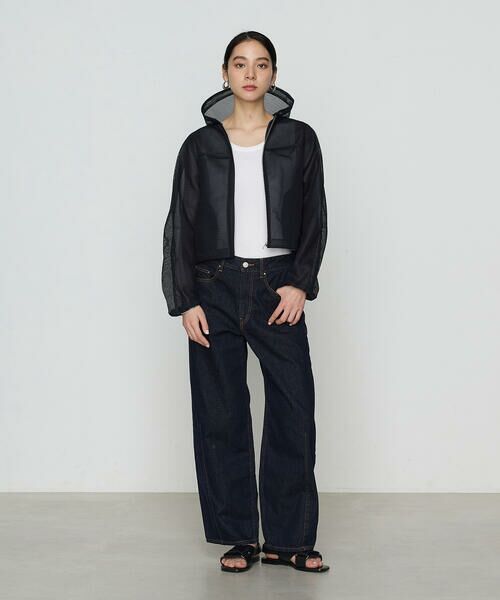 COMME CA COMFORT / コムサ・コンフォート（Lサイズ） ブルゾン | 〔 +サイズ 〕 ラッセルメッシュダンボール シアーブルゾン | 詳細2