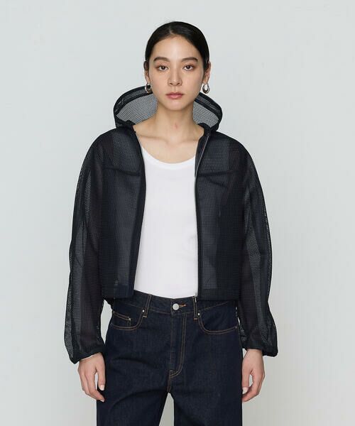 COMME CA COMFORT / コムサ・コンフォート（Lサイズ） ブルゾン | 〔 +サイズ 〕 ラッセルメッシュダンボール シアーブルゾン | 詳細4