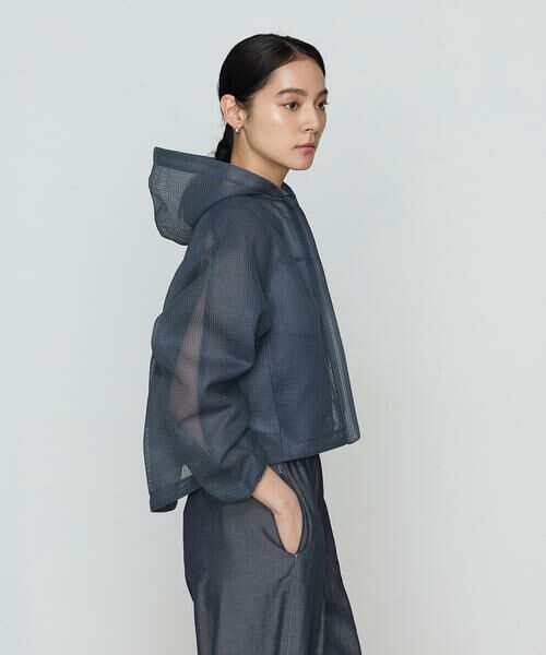 COMME CA COMFORT / コムサ・コンフォート（Lサイズ） ブルゾン | 〔 +サイズ 〕 ラッセルメッシュダンボール シアーブルゾン | 詳細19