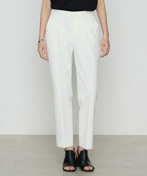 COMME CA COMFORT/コムサ・コンフォート（Lサイズ） 〔 +サイズ 〕 ドライオックス すっきり細見えパンツ 01:ホワイト 13号