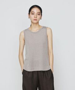 COMME CA COMFORT / コムサ・コンフォート（Lサイズ） タンクトップ | 〔 +サイズ 〕 ラメテレコ タンクトップ