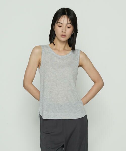 COMME CA COMFORT / コムサ・コンフォート（Lサイズ） タンクトップ | 〔 +サイズ 〕 ラメテレコ タンクトップ | 詳細5