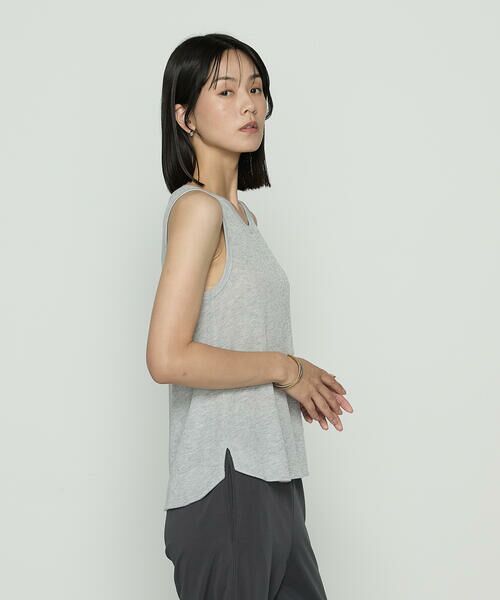 COMME CA COMFORT / コムサ・コンフォート（Lサイズ） タンクトップ | 〔 +サイズ 〕 ラメテレコ タンクトップ | 詳細6