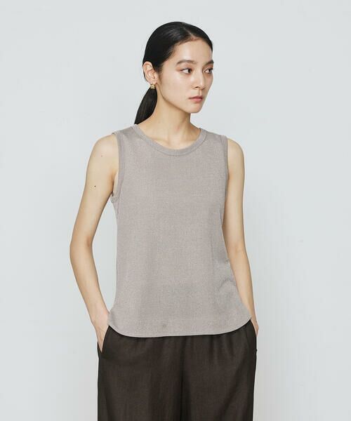 COMME CA COMFORT / コムサ・コンフォート（Lサイズ） タンクトップ | 〔 +サイズ 〕 ラメテレコ タンクトップ | 詳細21