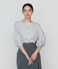 COMME CA COMFORT / コムサ・コンフォート（Lサイズ） カットソー | 〔 +サイズ 〕 プレーティング天竺 ドッキングプルオーバー