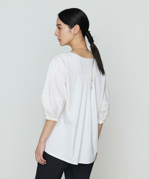 COMME CA COMFORT / コムサ・コンフォート（Lサイズ） カットソー | 〔 +サイズ 〕 プレーティング天竺 ドッキングプルオーバー | 詳細4
