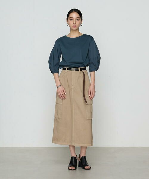 COMME CA COMFORT / コムサ・コンフォート（Lサイズ） カットソー | 〔 +サイズ 〕 プレーティング天竺 ドッキングプルオーバー | 詳細24