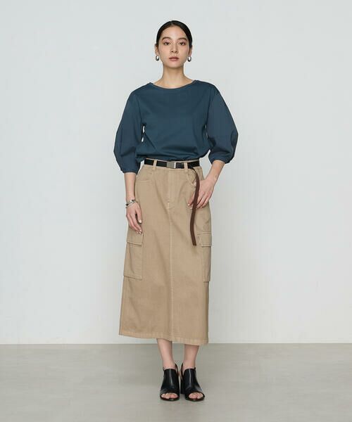 COMME CA COMFORT / コムサ・コンフォート（Lサイズ） カットソー | 〔 +サイズ 〕 プレーティング天竺 ドッキングプルオーバー | 詳細25