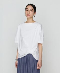 COMME CA COMFORT / コムサ・コンフォート（Lサイズ） カットソー | 〔 +サイズ 〕 プレーティング天竺 ワンタックプルオーバー