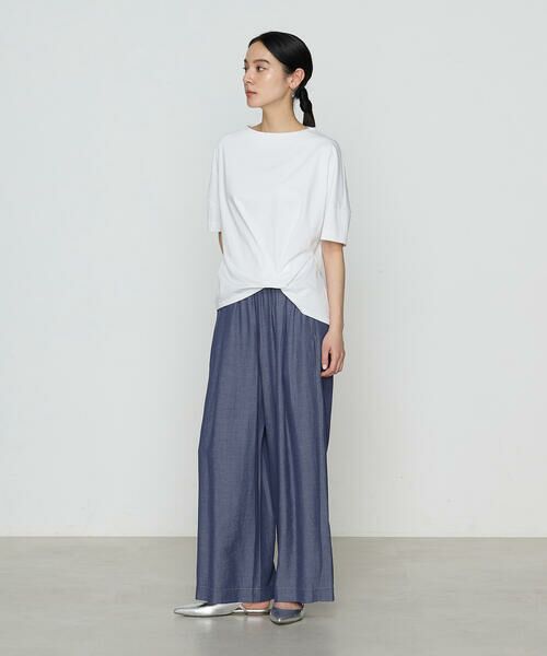 COMME CA COMFORT / コムサ・コンフォート(Lサイズ) カットソー | 〔 +サイズ 〕 プレーティング天竺 ワンタックプルオーバー | 詳細2