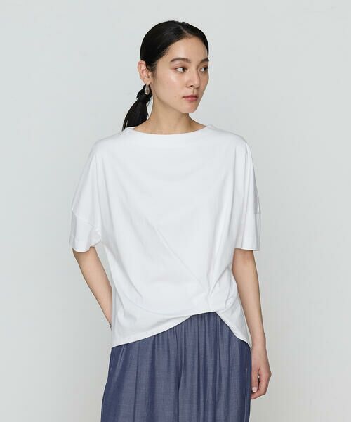 COMME CA COMFORT / コムサ・コンフォート(Lサイズ) カットソー | 〔 +サイズ 〕 プレーティング天竺 ワンタックプルオーバー | 詳細3