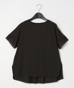 COMME CA COMFORT / コムサ・コンフォート（Lサイズ） Tシャツ | 〔 +サイズ 〕 プレーティング天竺 袖シアーTシャツ