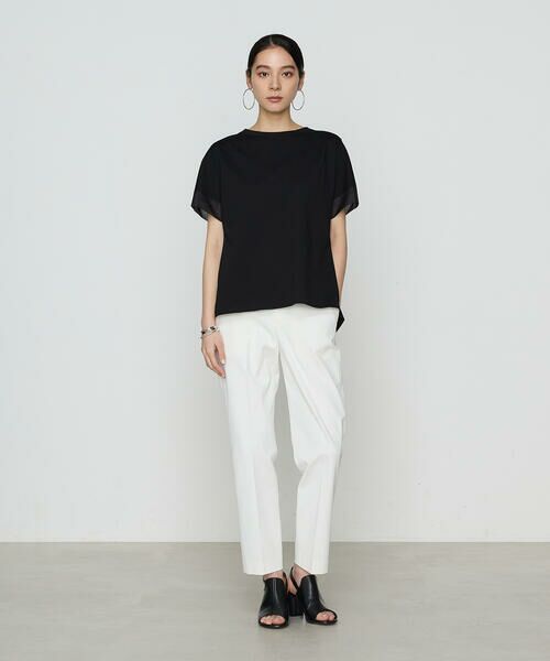 COMME CA COMFORT / コムサ・コンフォート（Lサイズ） Tシャツ | 〔 +サイズ 〕 プレーティング天竺 袖シアーTシャツ | 詳細5