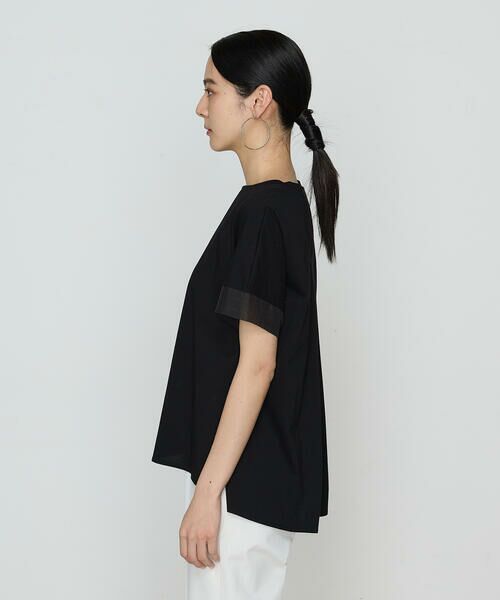 COMME CA COMFORT / コムサ・コンフォート（Lサイズ） Tシャツ | 〔 +サイズ 〕 プレーティング天竺 袖シアーTシャツ | 詳細10