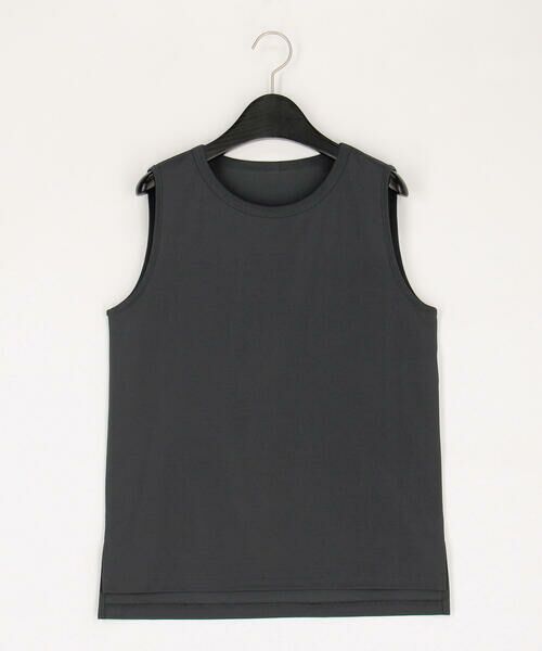COMME CA COMFORT/コムサ・コンフォート(Lサイズ) 〔 +サイズ 〕 モックロディ タンクトップ 08:チャコール 13号 COMME CA COMFORT/コムサ・コンフォート(Lサイズ) 〔 +サイズ 〕 モックロディ タンクトップ 08:チャコール 13号
