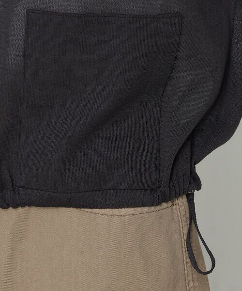 COMME CA COMFORT / コムサ・コンフォート（Lサイズ） カーディガン・ボレロ | 〔 +サイズ 〕 オーガニックコットン×リサイクルPe シアーブルゾン | 詳細16