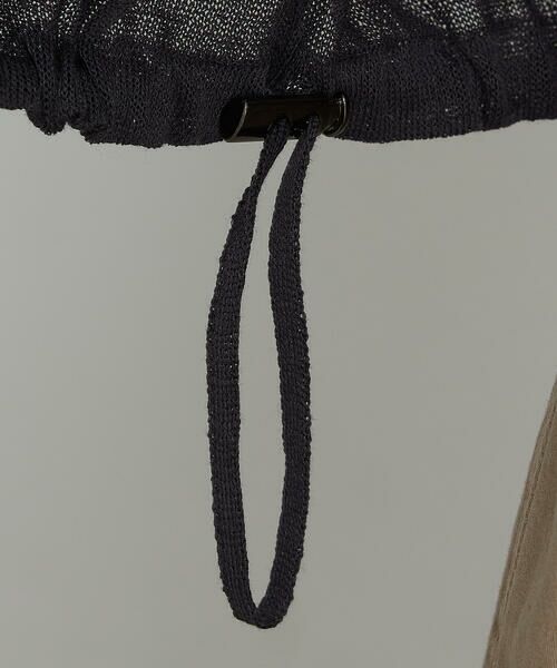 COMME CA COMFORT / コムサ・コンフォート（Lサイズ） カーディガン・ボレロ | 〔 +サイズ 〕 オーガニックコットン×リサイクルPe シアーブルゾン | 詳細17