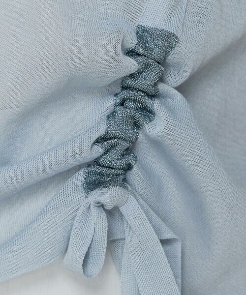 COMME CA COMFORT / コムサ・コンフォート（Lサイズ） ニット・セーター | 〔 +サイズ 〕 オーガニックコットン×リサイクルPe ドローストリングシアーセーター | 詳細21