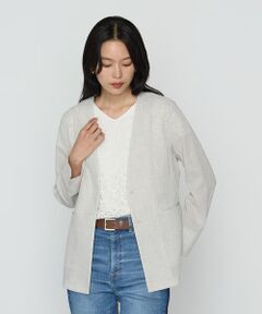 COMME CA COMFORT / コムサ・コンフォート（Lサイズ） セットアップ | 〔 TALLサイズ 〕 【セットアップ対応】シアーボイルストライプ ジャケット