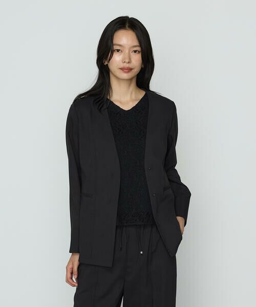 COMME CA COMFORT / コムサ・コンフォート（Lサイズ） セットアップ | 〔 TALLサイズ 〕 【セットアップ対応】シアーボイルストライプ ジャケット | 詳細2