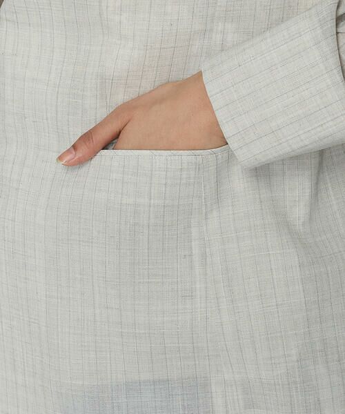 COMME CA COMFORT / コムサ・コンフォート（Lサイズ） セットアップ | 〔 TALLサイズ 〕 【セットアップ対応】シアーボイルストライプ ジャケット | 詳細10