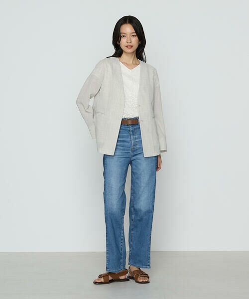 COMME CA COMFORT / コムサ・コンフォート（Lサイズ） セットアップ | 〔 TALLサイズ 〕 【セットアップ対応】シアーボイルストライプ ジャケット | 詳細4