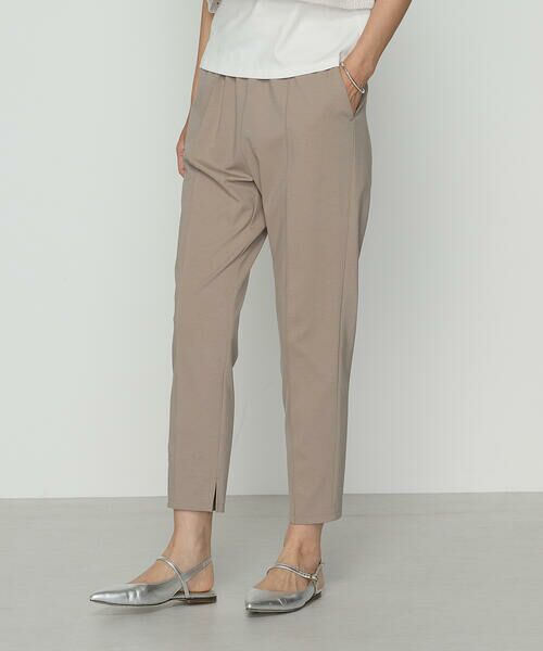 COMME CA COMFORT / コムサ・コンフォート(Lサイズ) その他パンツ | 〔 TALLサイズ 〕 ハイコンパクトコットンポンチ パンツ(15:グレージュ)