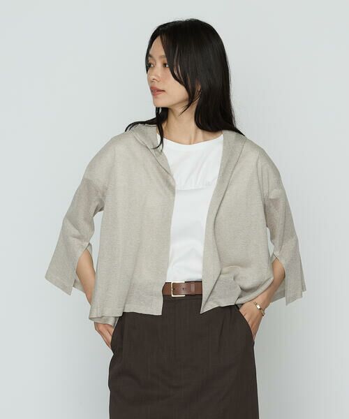 COMME CA COMFORT / コムサ・コンフォート（Lサイズ） カーディガン・ボレロ | 〔 TALLサイズ 〕 レーヨンイタリア糸 カーディガン | 詳細5