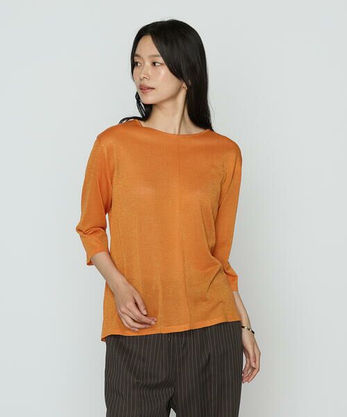 COMME CA COMFORT / コムサ・コンフォート（Lサイズ） ニット・セーター | 〔 TALLサイズ 〕 レーヨンイタリア糸 プルオーバー | 詳細6