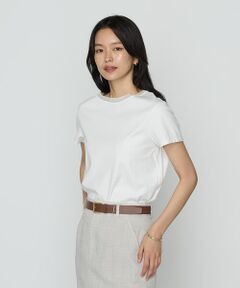 COMME CA COMFORT / コムサ・コンフォート（Lサイズ） Tシャツ | 〔 TALLサイズ 〕 コヒノールスムース ニット付きTシャツ