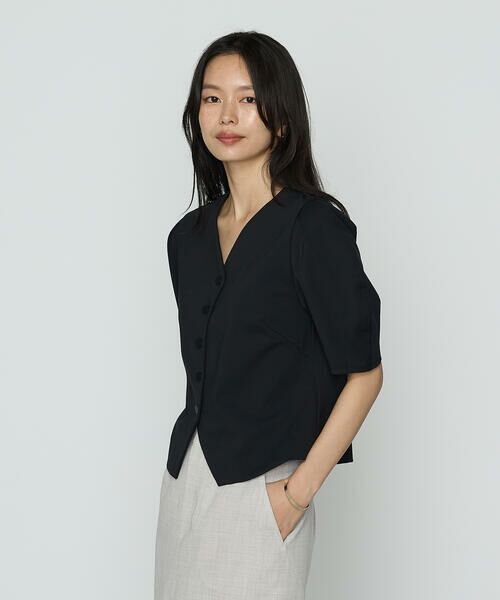 COMME CA COMFORT / コムサ・コンフォート（Lサイズ） シャツ・ブラウス | 〔 TALLサイズ 〕 ハイコンパクトコットンポンチ シャツ | 詳細3