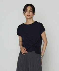 COMME CA COMFORT / コムサ・コンフォート（Lサイズ） カットソー | 〔 TALLサイズ 〕 コットン強撚ポンチ デザインタックシャツ