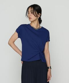 COMME CA COMFORT / コムサ・コンフォート（Lサイズ） カットソー | 〔 TALLサイズ 〕 コットン強撚ポンチ デザインタックシャツ