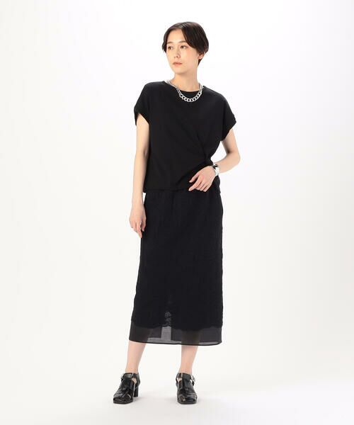 COMME CA COMFORT / コムサ・コンフォート(Lサイズ) カットソー | 〔 TALLサイズ 〕 コットン強撚ポンチ デザインタックシャツ | 詳細7